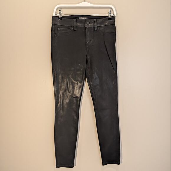 Level99 Liza Coated Skinny Jeans Black Pants - Size 29 - Picture 1 of 8